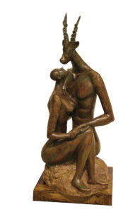 Ecstasy Edition1 - Perfect for home&#039;s living room or bedroom or office – Bronze Sculpture by India&#039;s best contemporary Artist Renuka Sondhi Gulati, with abstract work &amp; a female protagonist