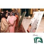 President of India - Ms. Murmu liking a painting by Renuka