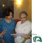 Awarded by Chief Minister of Delhi - Mrs. Sheila Dixit